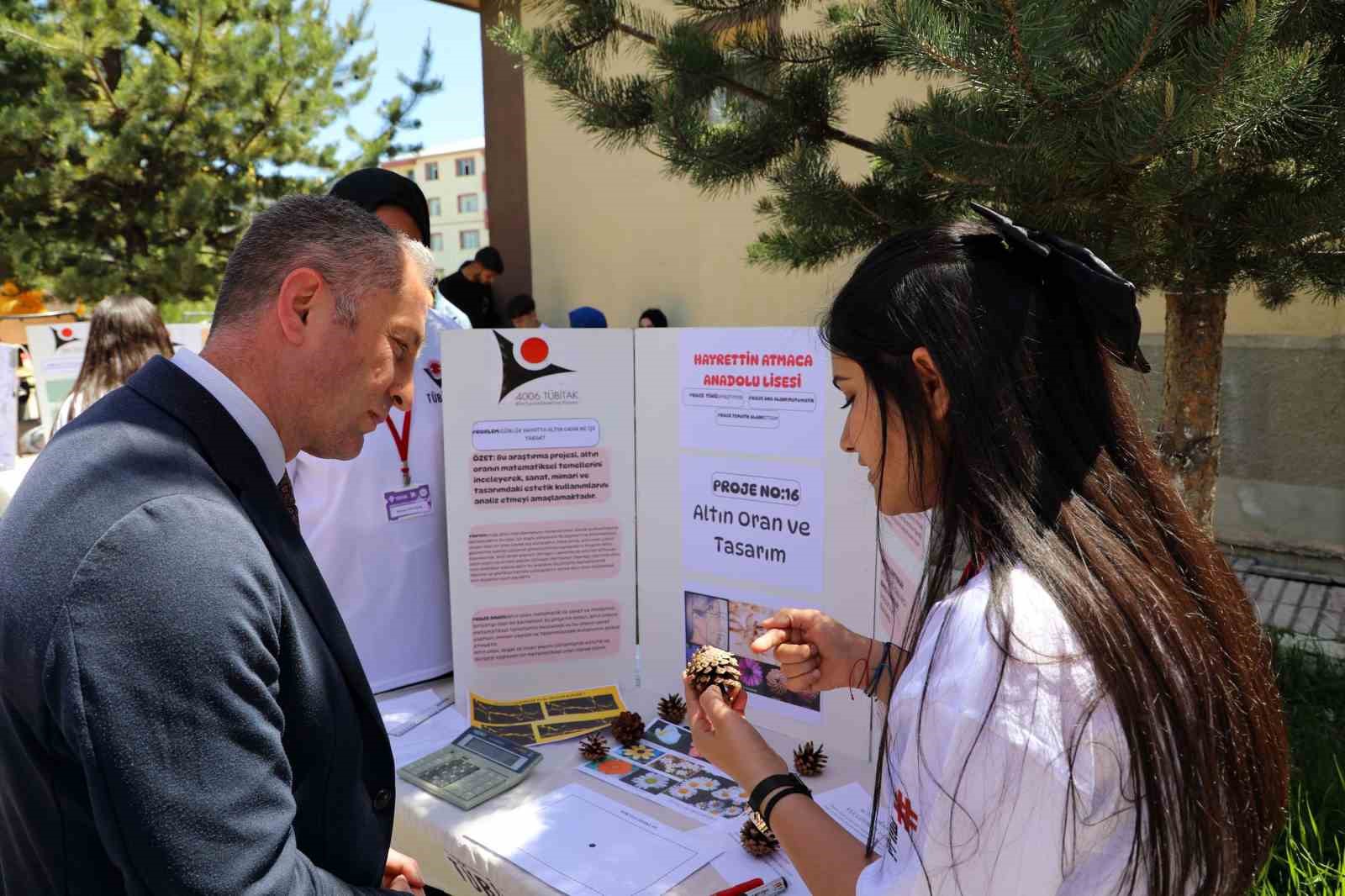 Ağrı Hayrettin Atmaca Anadolu Lisesi’nden 19 proje TÜBİTAK fuarında sergilendi 