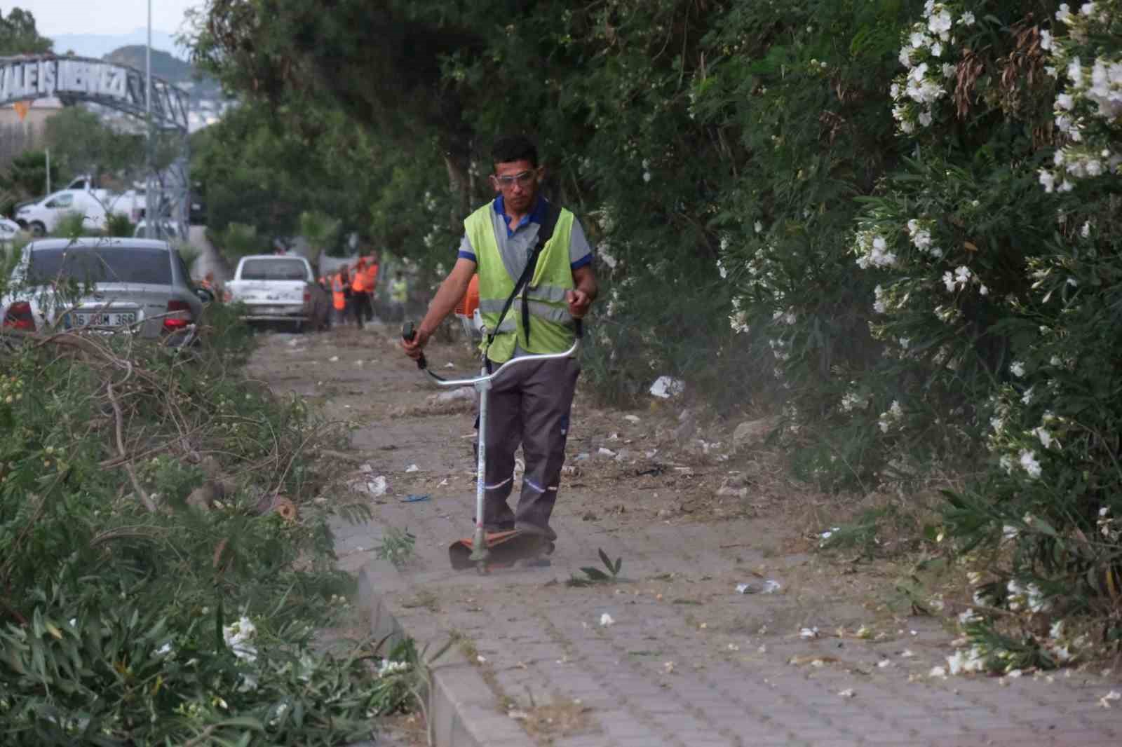 Bodrum Belediyesi ekipleri saha çalışmalarında hız kesmiyor 