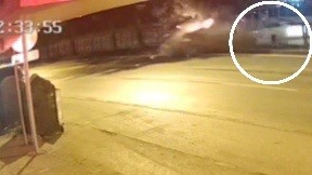 Samsun’da 2 kişinin yaralandığı kaza kamerada 