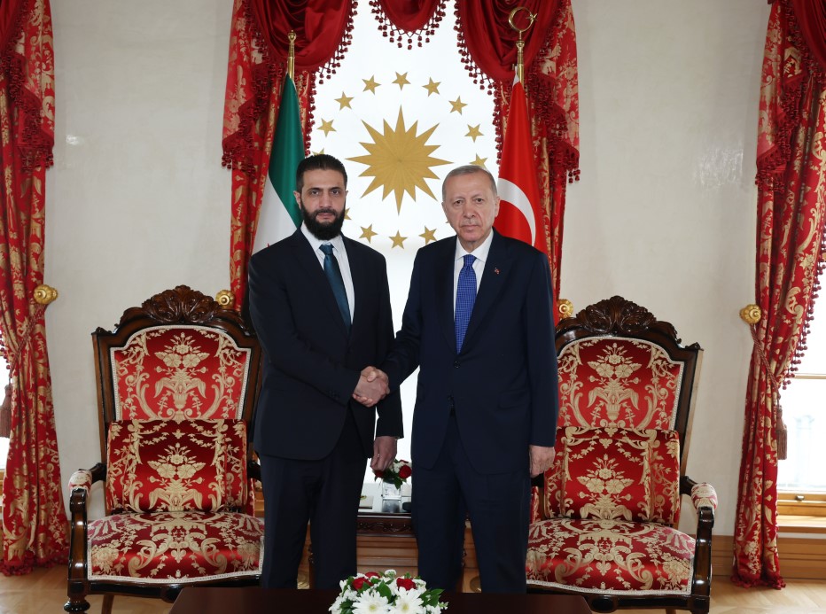 Cumhurbaşkanı Erdoğan, Suriye Lideri Ahmet Şara’yı kabul etti.
