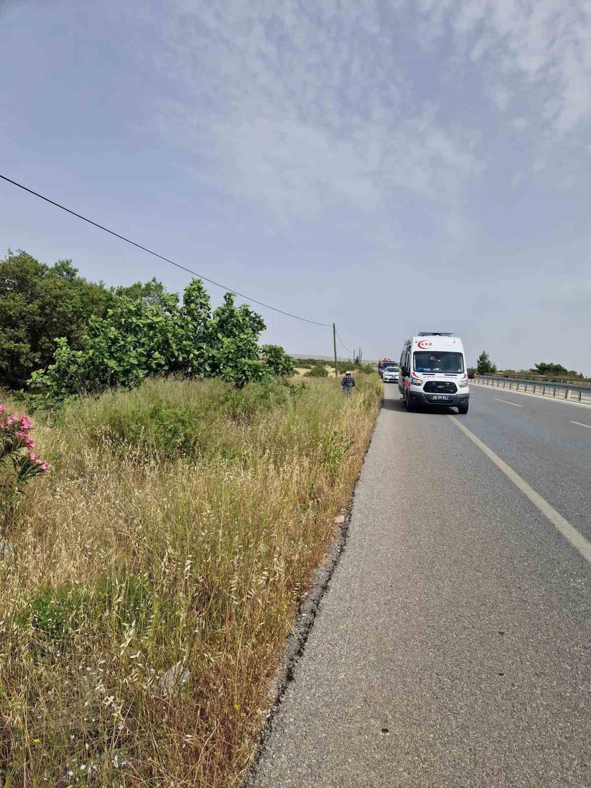 Didim’de araç takla attı: 1 yaralı 