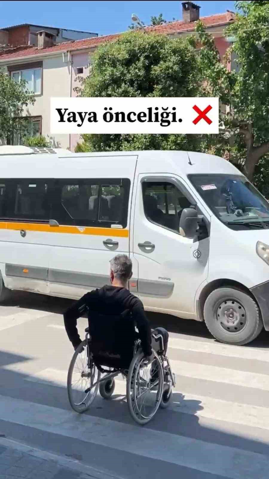 Engelli bireylerin trafikte yaşadığı zorluklar farkındalık videosu ile gündeme geldi 