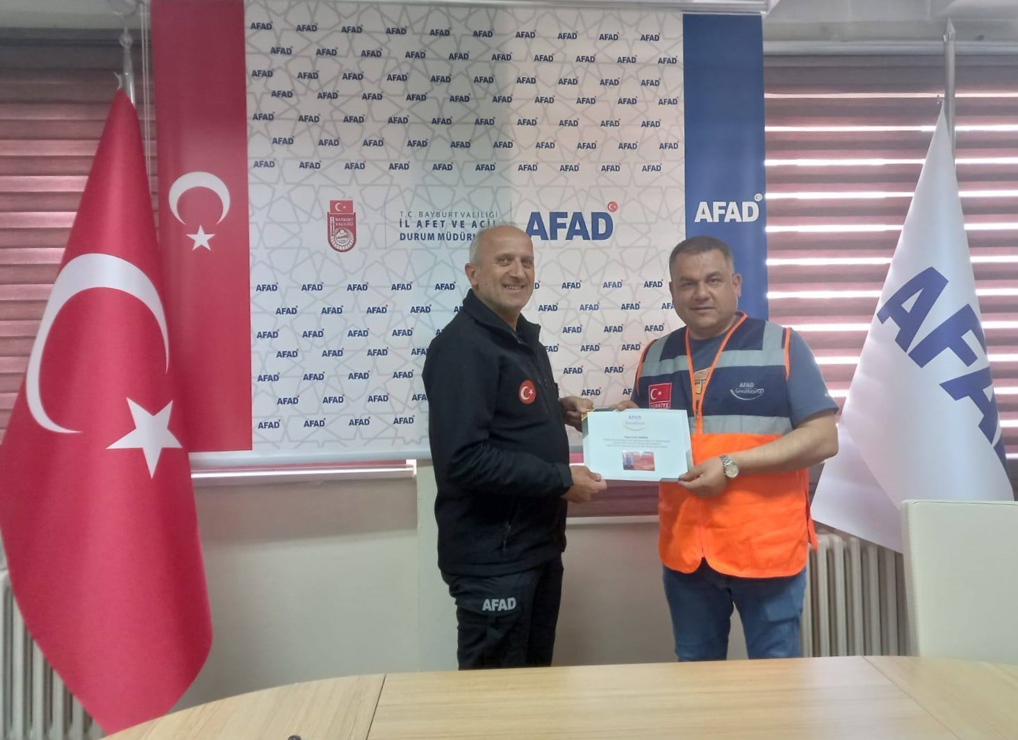AFAD gönüllüsü eğitimleri tamamlandı 