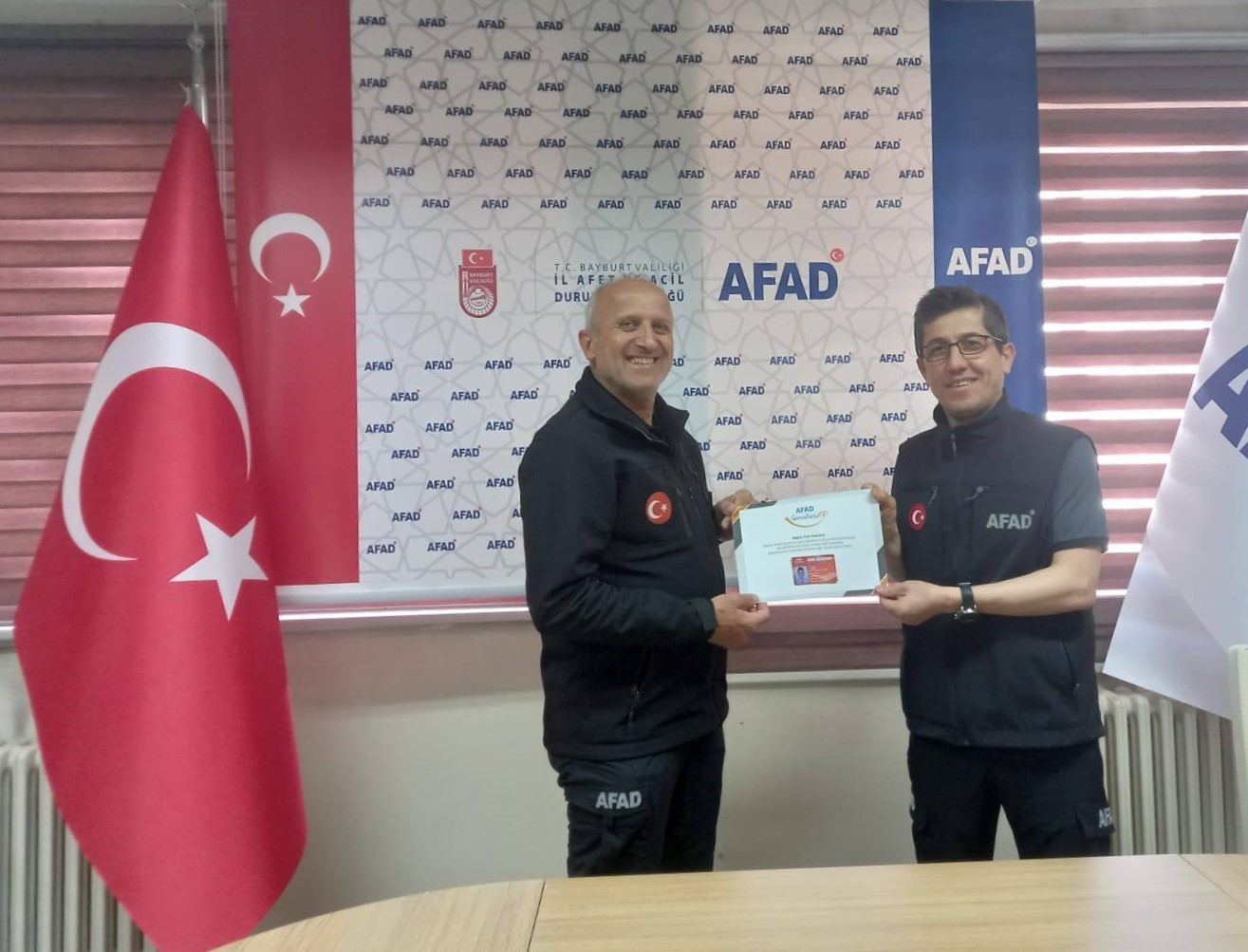 AFAD gönüllüsü eğitimleri tamamlandı 