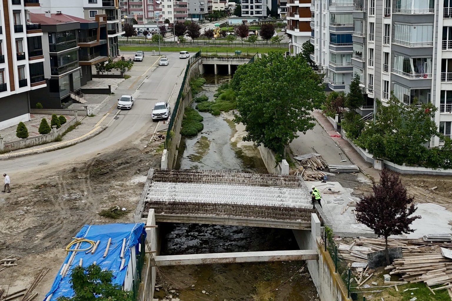 Afanlı Deresi üzerine yeni köprü 
