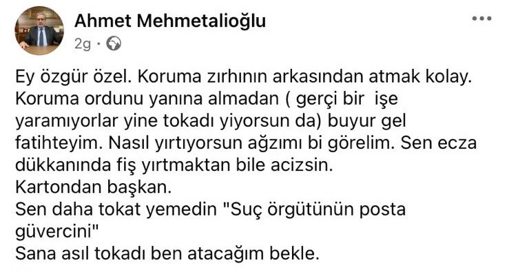 ’Ağzını yırtarız’ eleştirisine eski müftüden ’Sana tokatı ben atacağım’ cevabı 