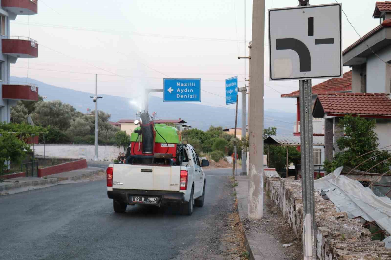 Bozdoğan’da ilaçlama çalışmaları sürüyor 