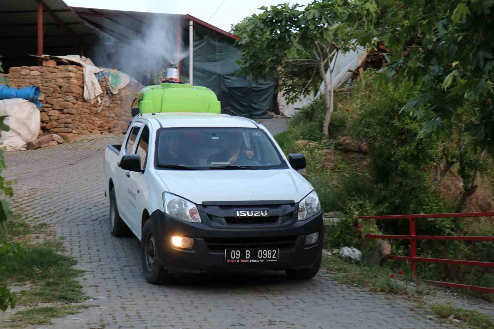 Bozdoğan’da ilaçlama çalışmaları sürüyor 