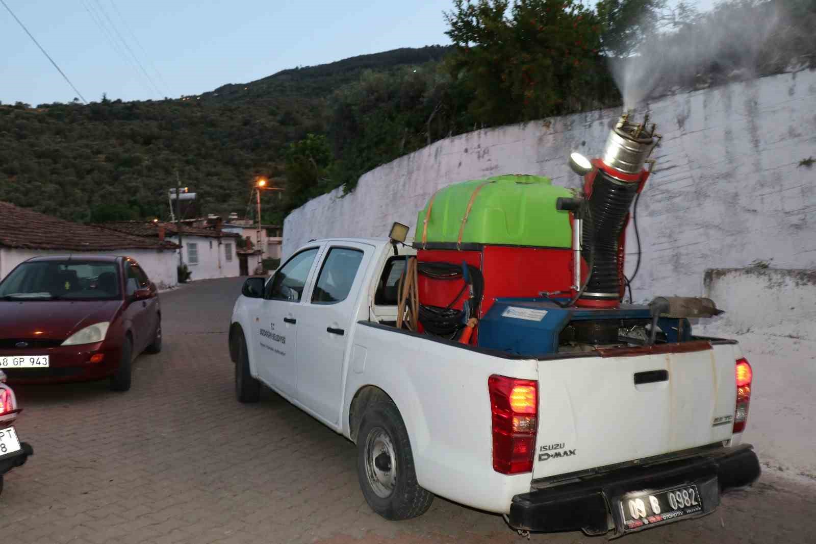 Bozdoğan’da ilaçlama çalışmaları sürüyor 