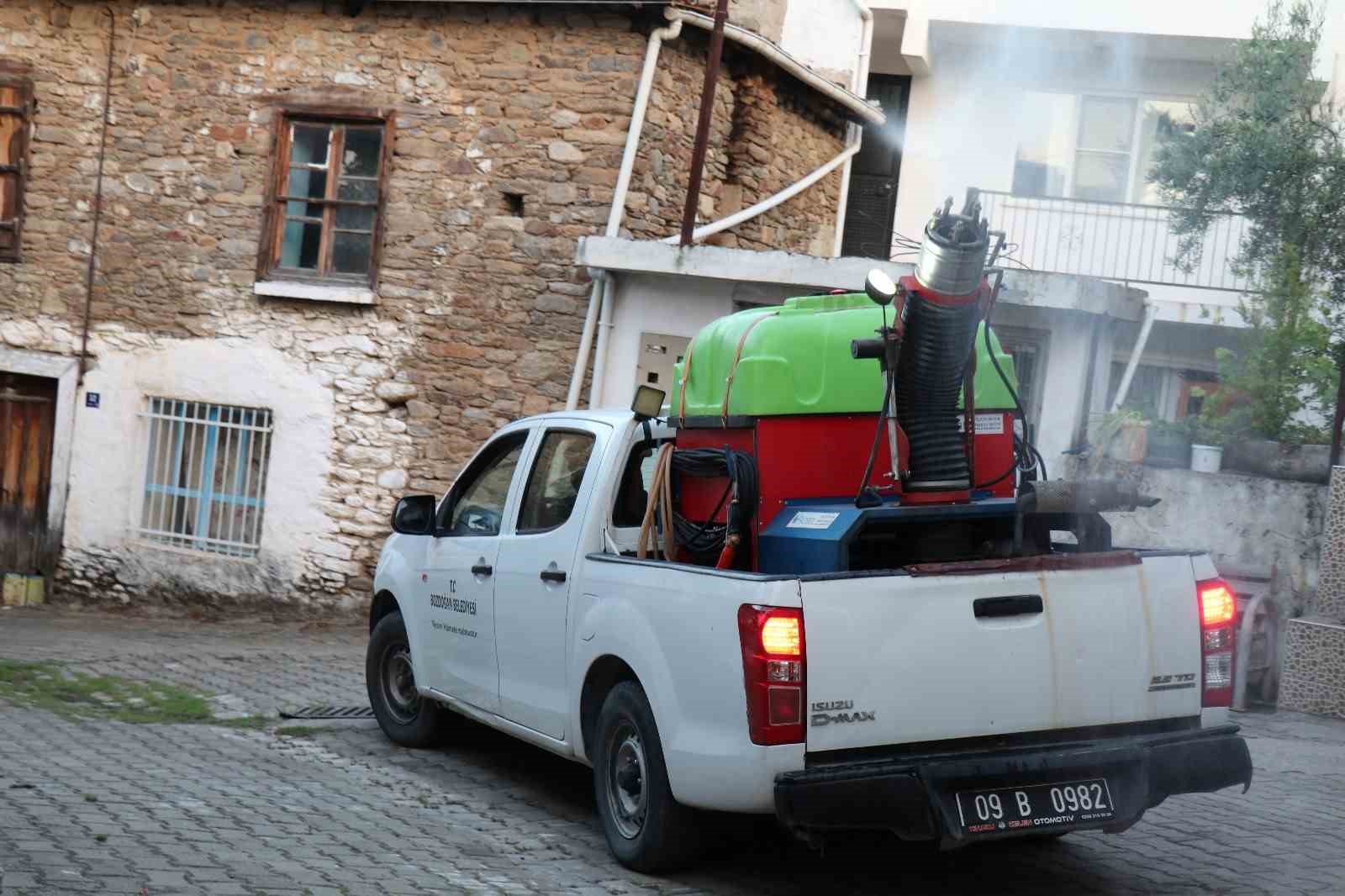 Bozdoğan’da ilaçlama çalışmaları sürüyor 