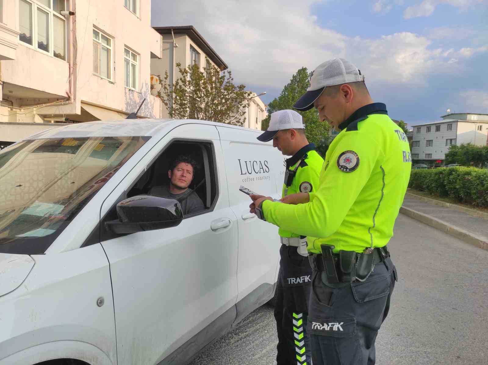 Tekirdağ’da trafik denetimi 