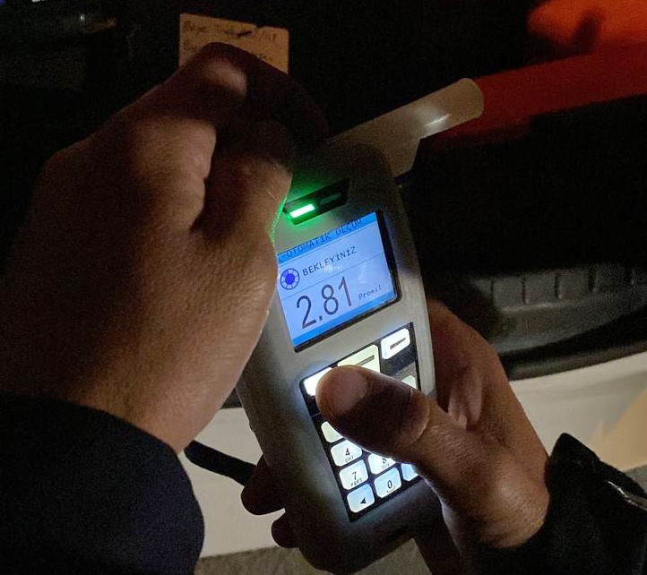 Yasal sınırın 5 katı üzerinde alkollü yakalandı, 