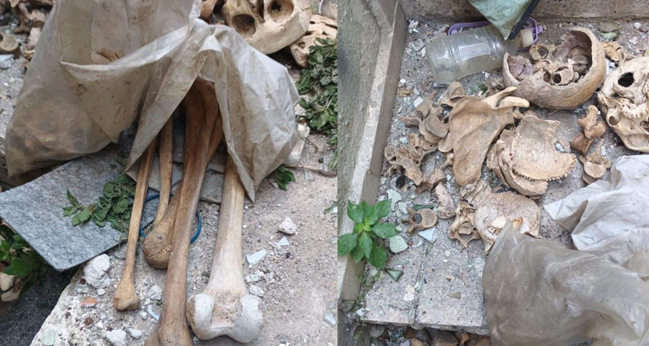 Bina kömürlüğünden 3 kişiye ait iskelet çıktı!
