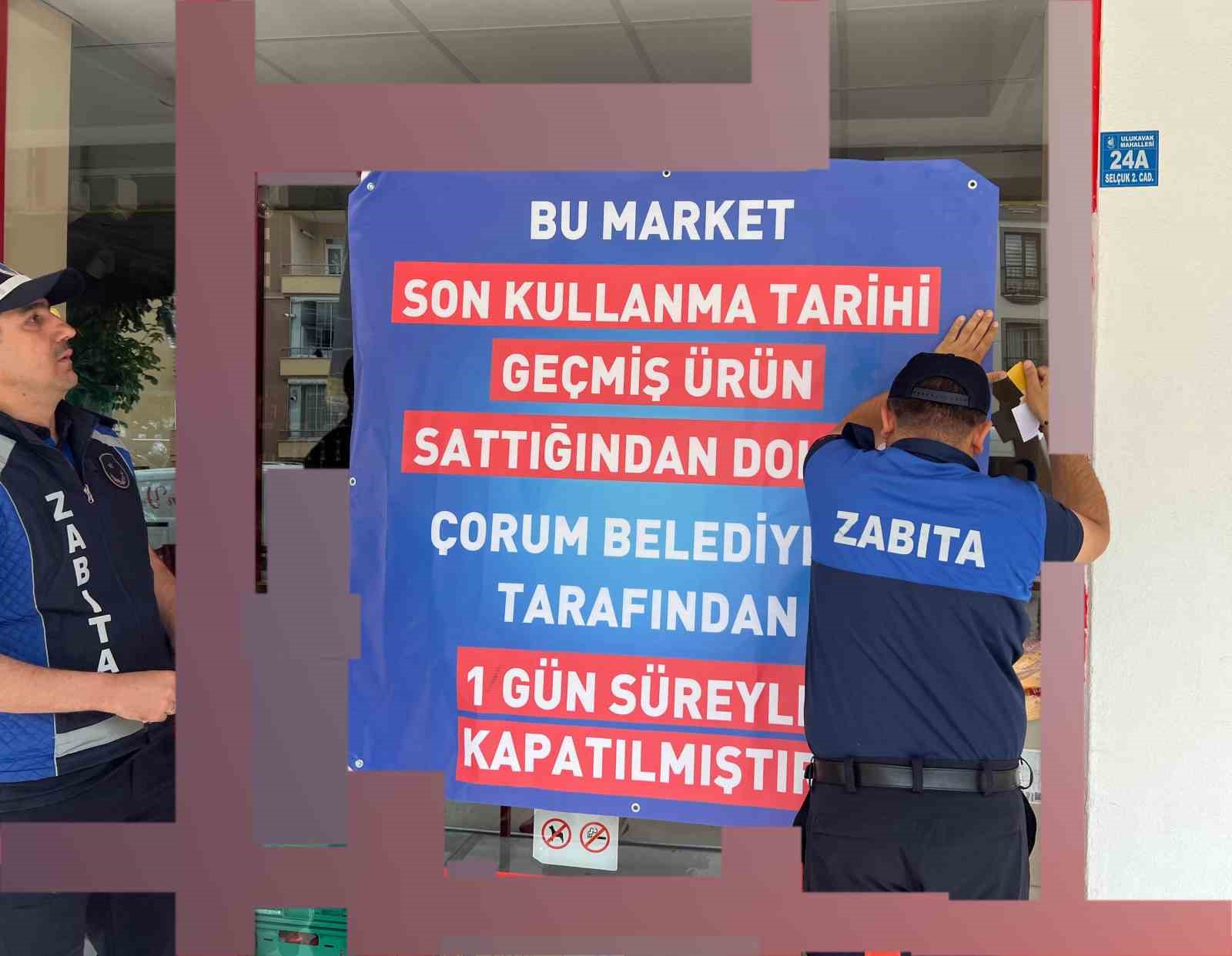 Kullanma tarihi geçmiş ürün bulunduran market kapatıldı!