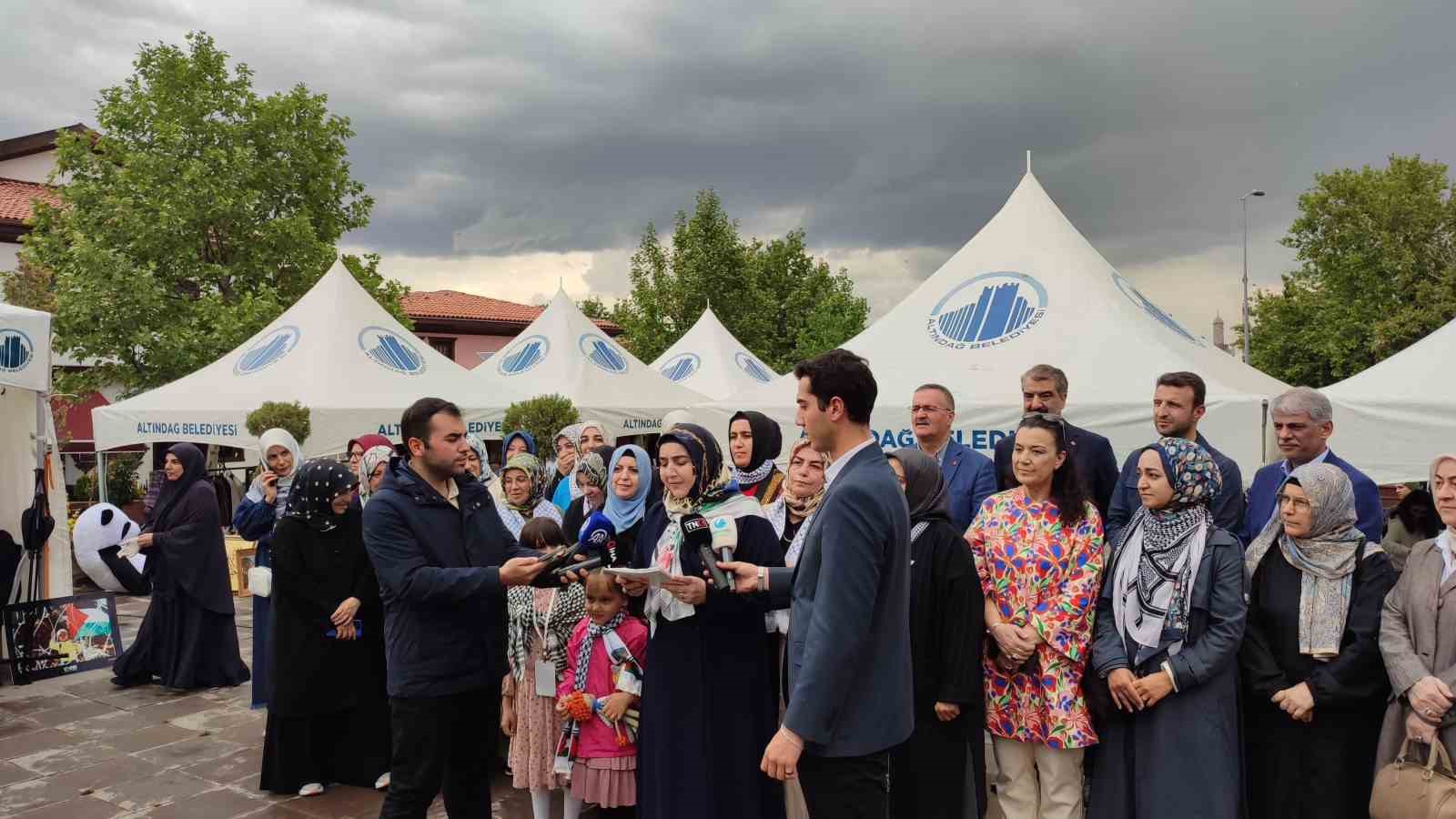 Ankara’da Gazzeli kadın ve çocuklar için yardım sergisi düzenlendi 
