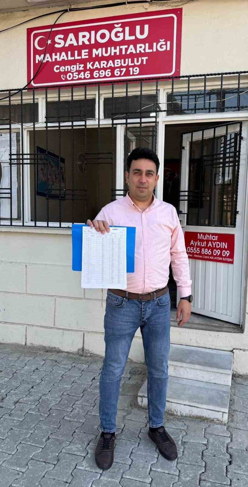 Çine’de seçim var, Sarıoğlu Mahallesi muhtarını seçecek