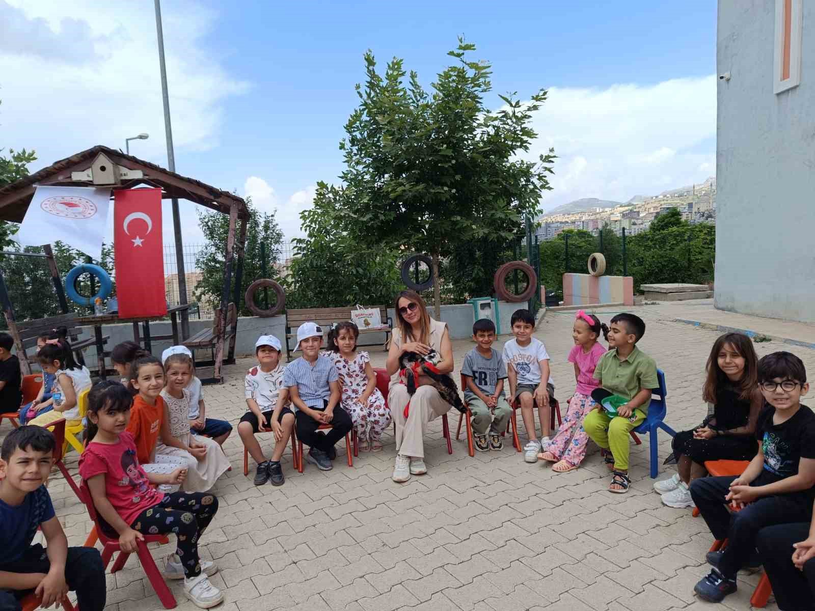 Şırnak’ta öğrencilere keçi sağımı uygulamalı olarak gösterildi 