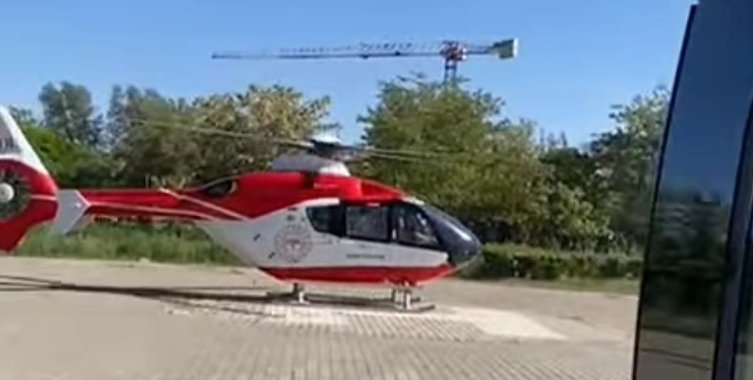 Çukurcalı hasta helikopterle Van’a kaldırıldı 
