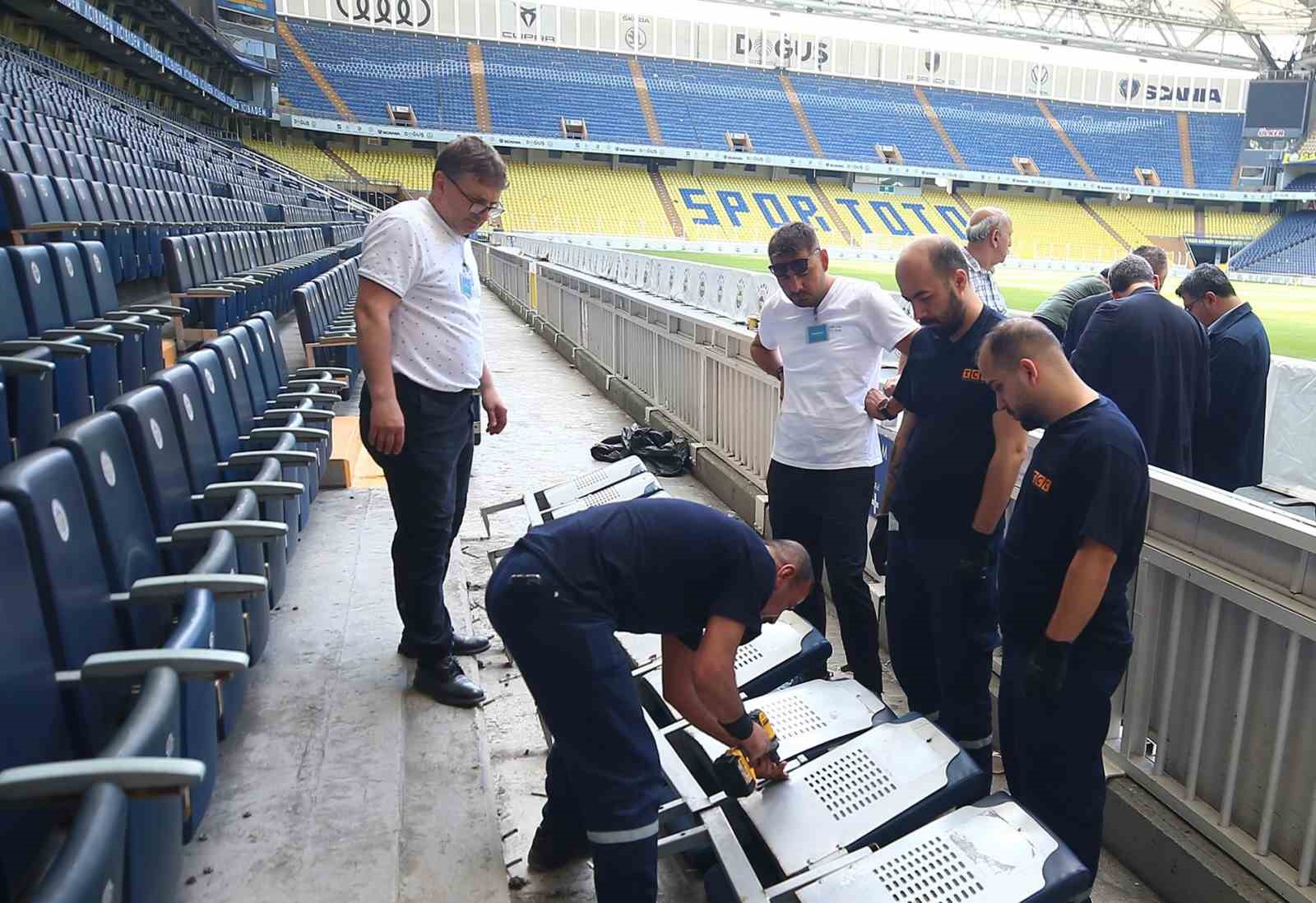 Fenerbahçe stadında yenileme ve tadilat çalışmaları başladı 