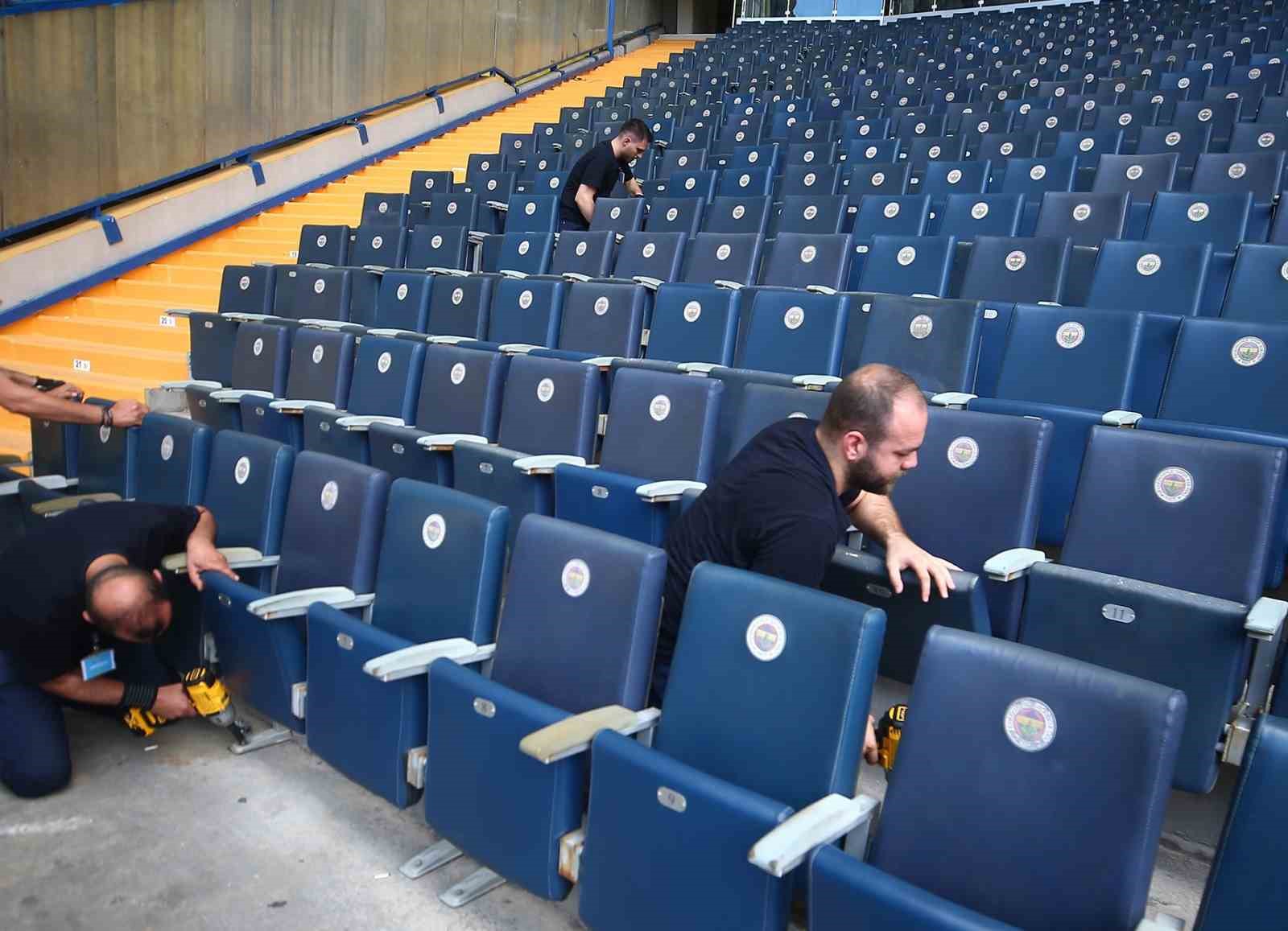 Fenerbahçe stadında yenileme ve tadilat çalışmaları başladı 