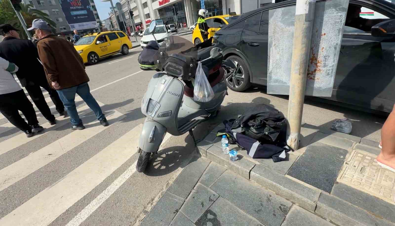 SUV tipi araç ile motosiklet çarpıştı: 1 yaralı 