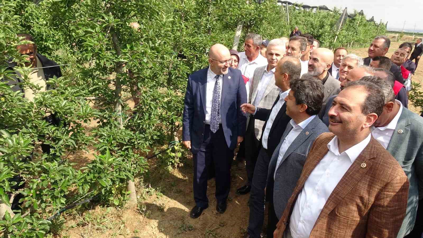 TBMM Zirai Don Komisyonu üyeleri, Karaman’da elma bahçelerini inceledi 