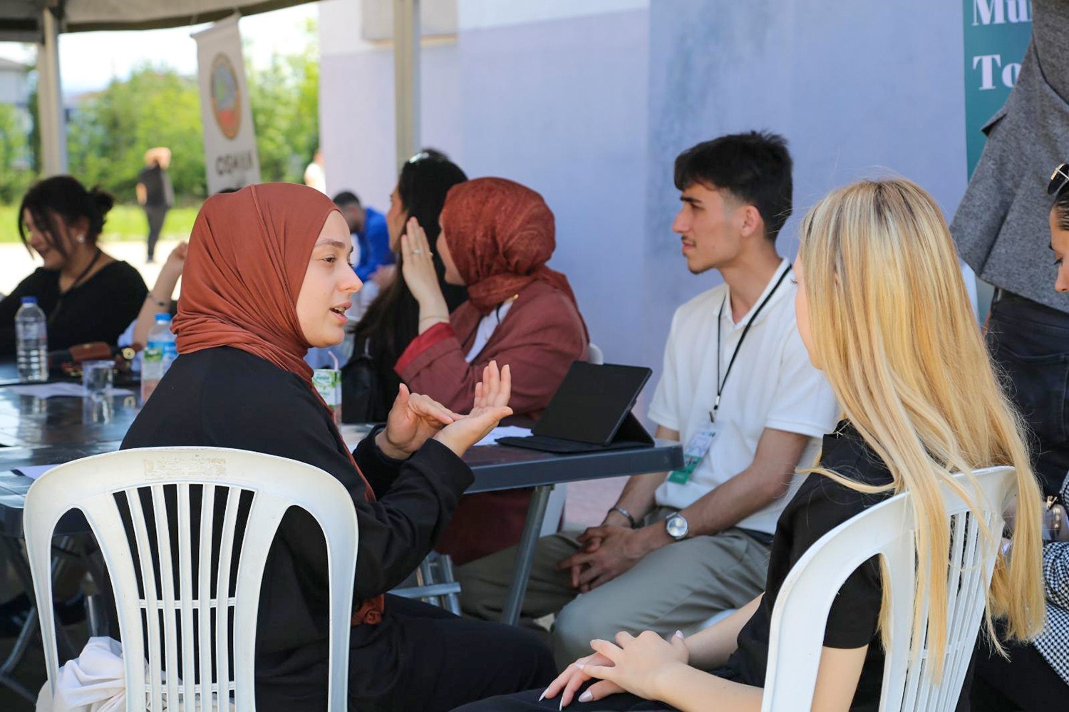 Kariyer çadırları lise öğrencileri için kuruldu 