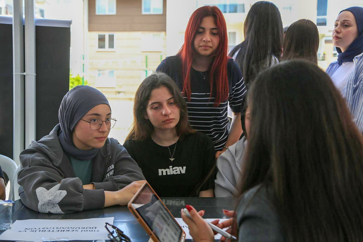 Kariyer çadırları lise öğrencileri için kuruldu 