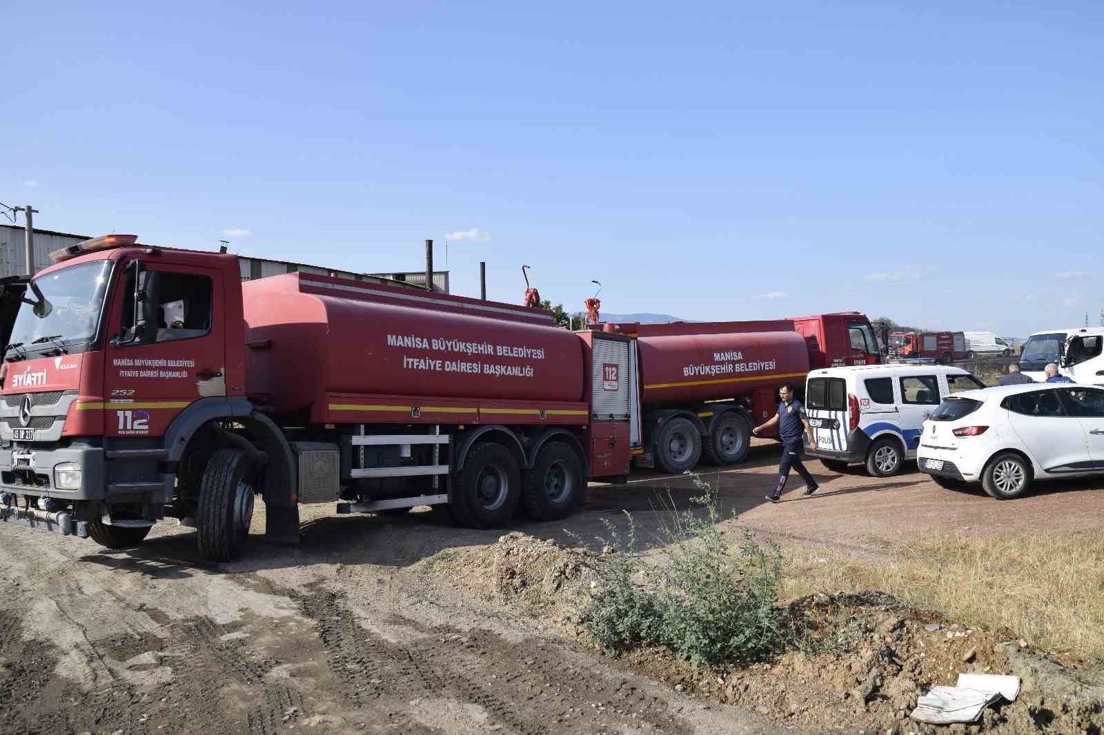 Manisa’da tarım arazisinde yangın 