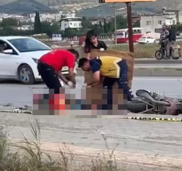 Tırla çarpışan motosikletin sürücüsü hayatını kaybetti 
