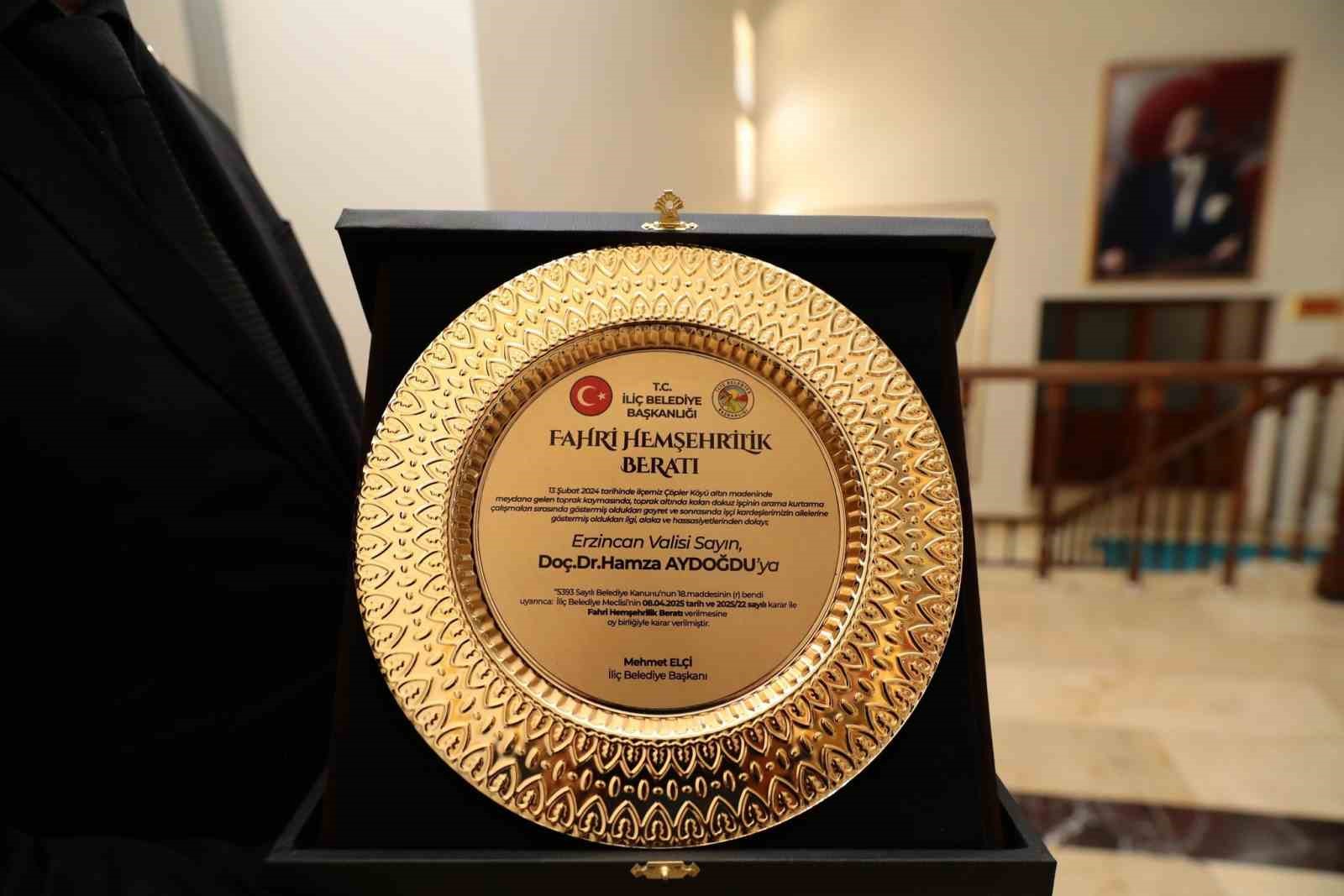Vali Aydoğdu’ya 