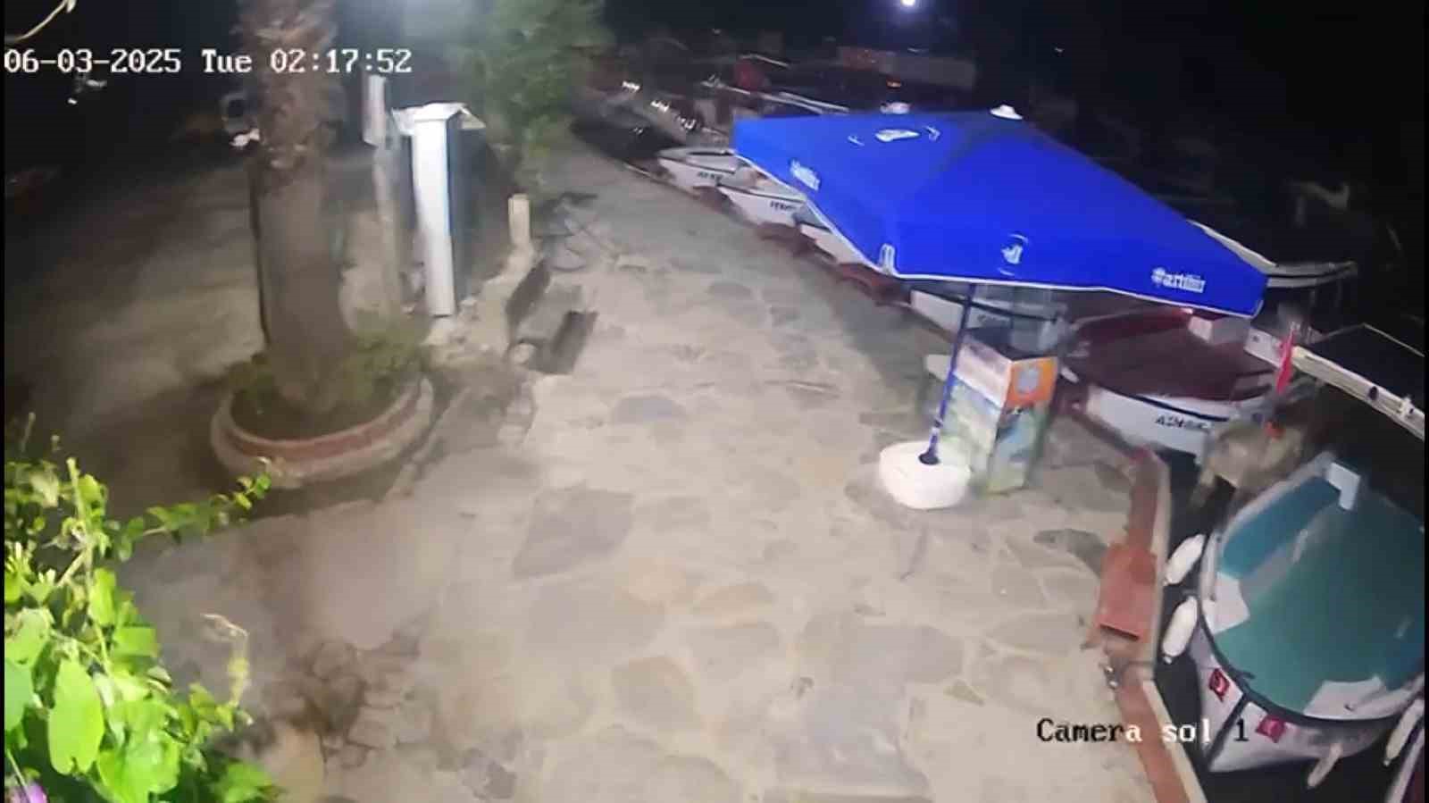 Deprem anı ‘Sakin Kent’te güvenlik kameralarına yansıdı 