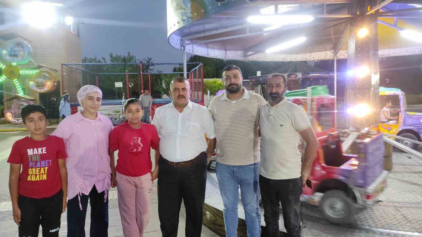 Şehit emanetleri lunaparkta bayram coşkusu yaşadı 