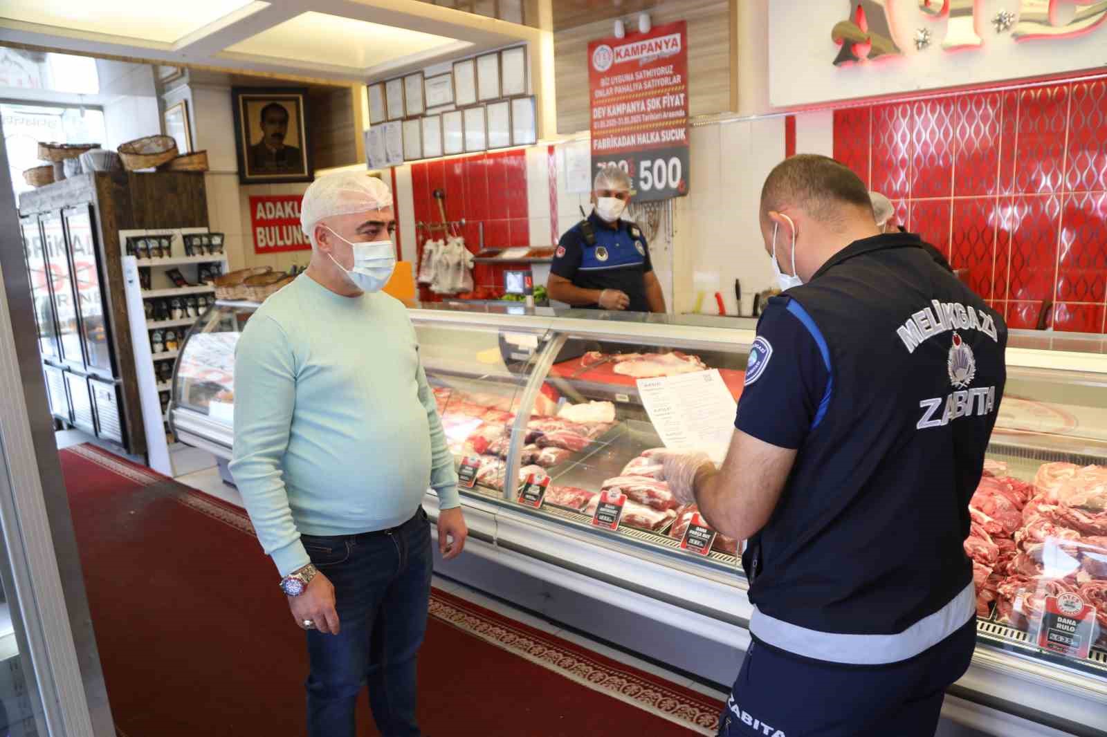 Melikgazi Zabıtası’ndan bayram öncesi sıkı denetim 