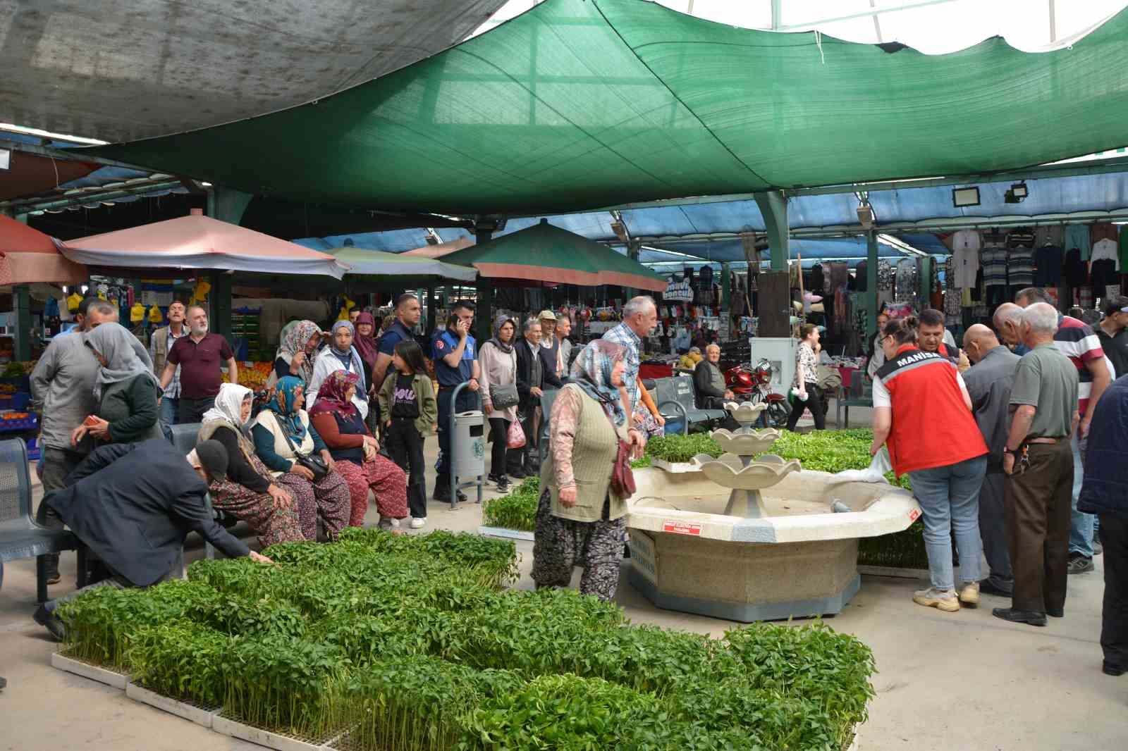 Demircili çiftçilere 40 bin ücretsiz sebze fidesi dağıtıldı 