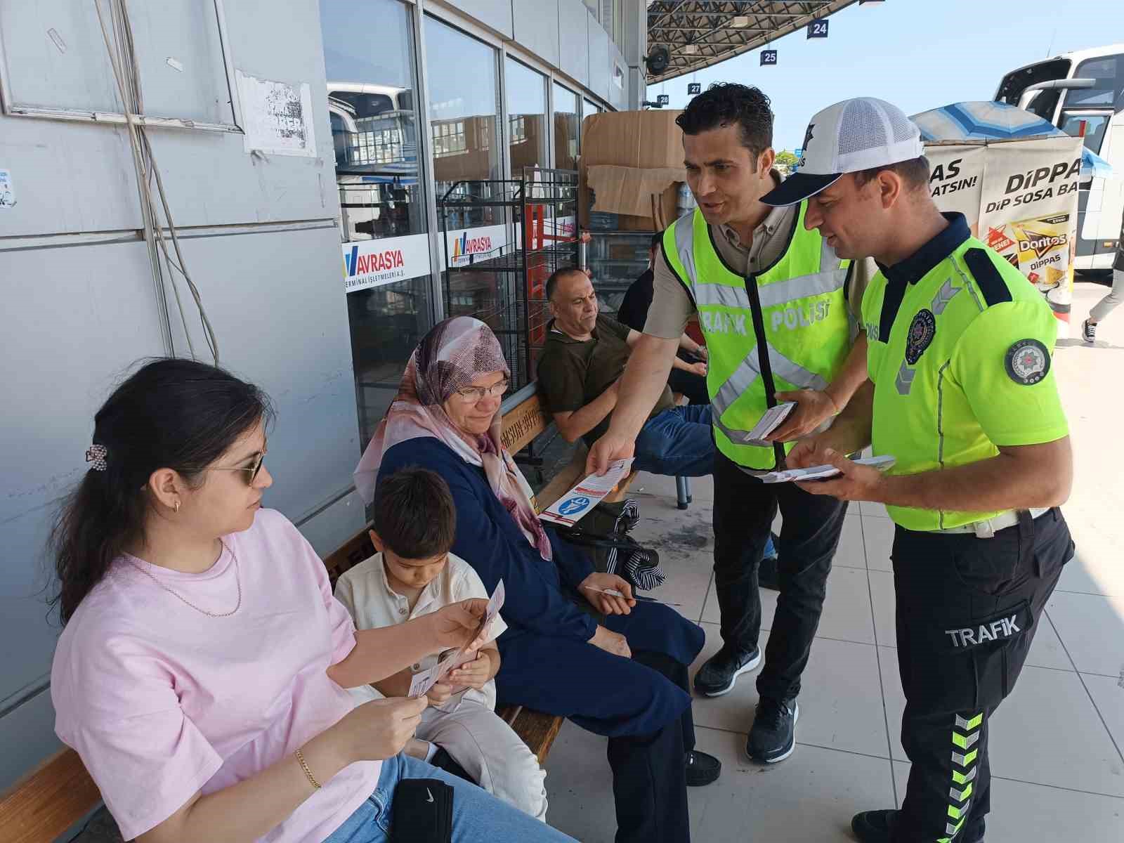 Samsun’da yolcu otobüslerinde emniyet kemeri denetimi 