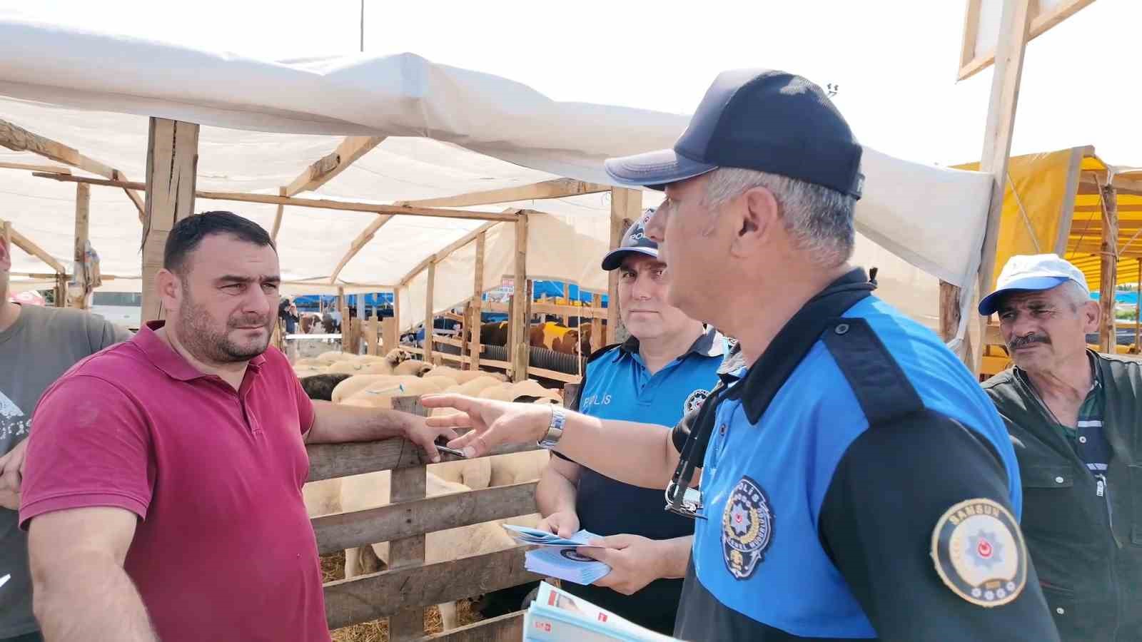 Samsun polisi hayvan pazarlarında sahte paraya karşı uyardı 