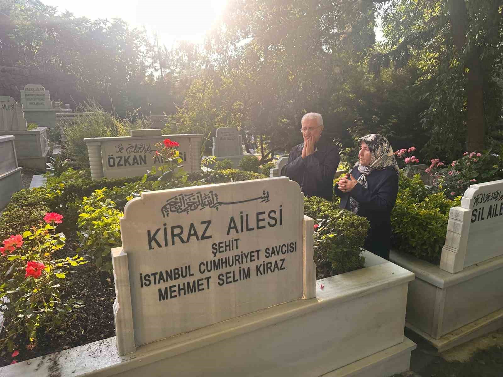 Şehit Savcı Mehmet Selim Kiraz’ın kabrini ziyaret eden baba Hakkı Kiraz: 