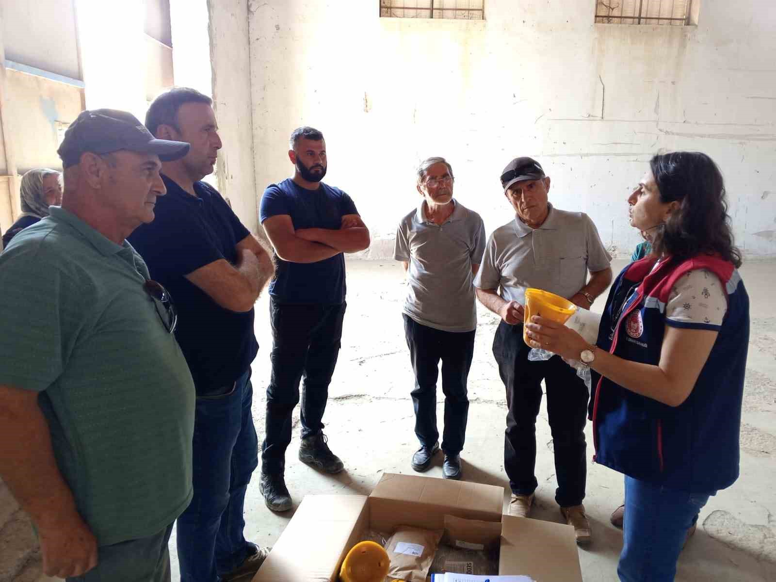Nazillili üreticilere 2 bin tuzak dağıtıldı 