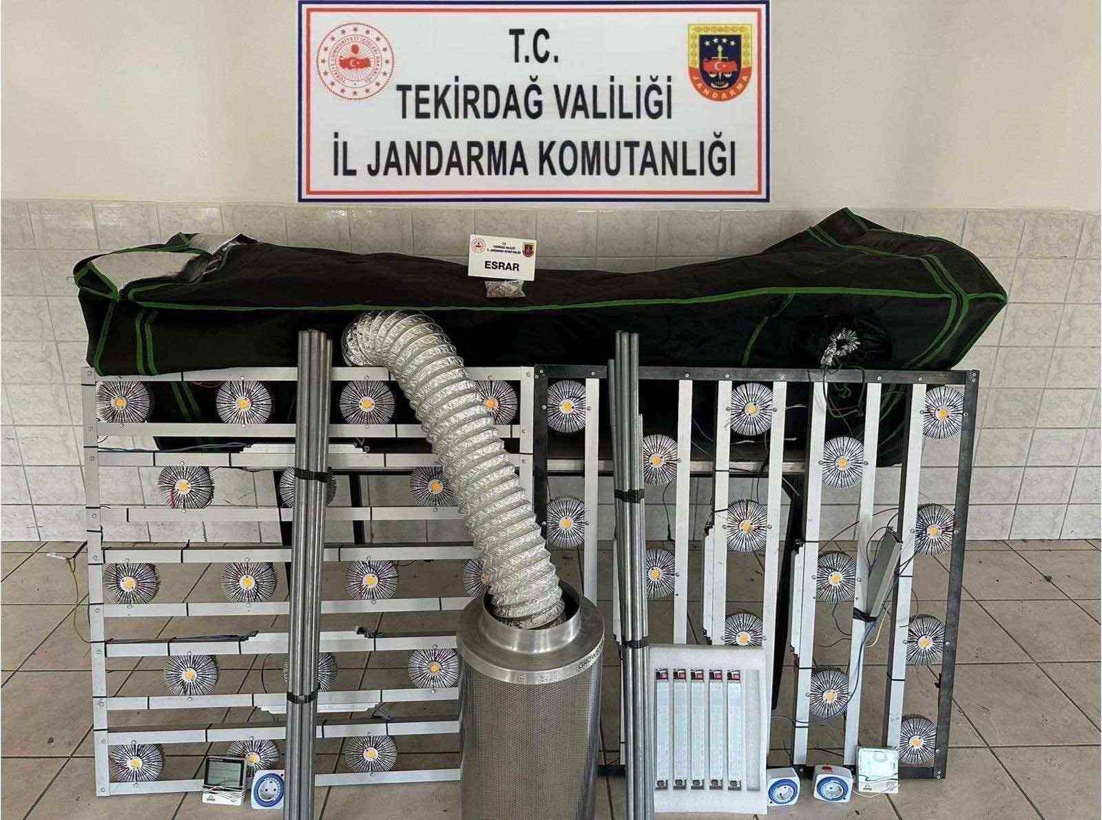 Tekirdağ’da jandarmadan uyuşturucu ve silah operasyonu 