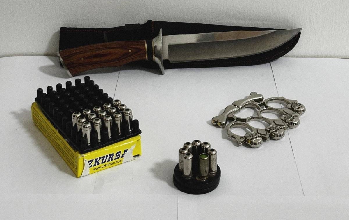Tekirdağ’daki operasyonlarda silah ve muşta ele geçirildi 
