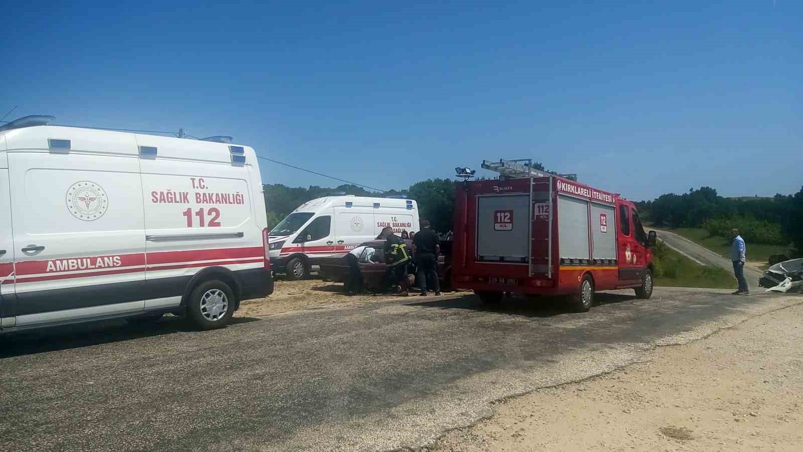 Kırklareli’nde zincirleme kaza: 1 ölü, 3 yaralı 