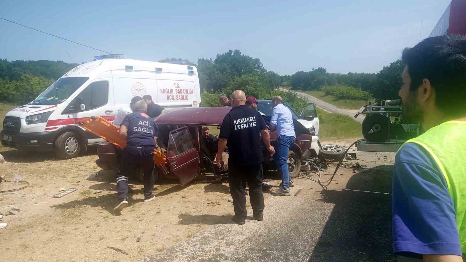 Kırklareli’nde zincirleme kaza: 1 ölü, 3 yaralı 