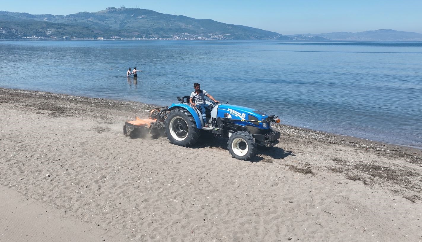 Bursa plajlarında sezon hazırlığı 