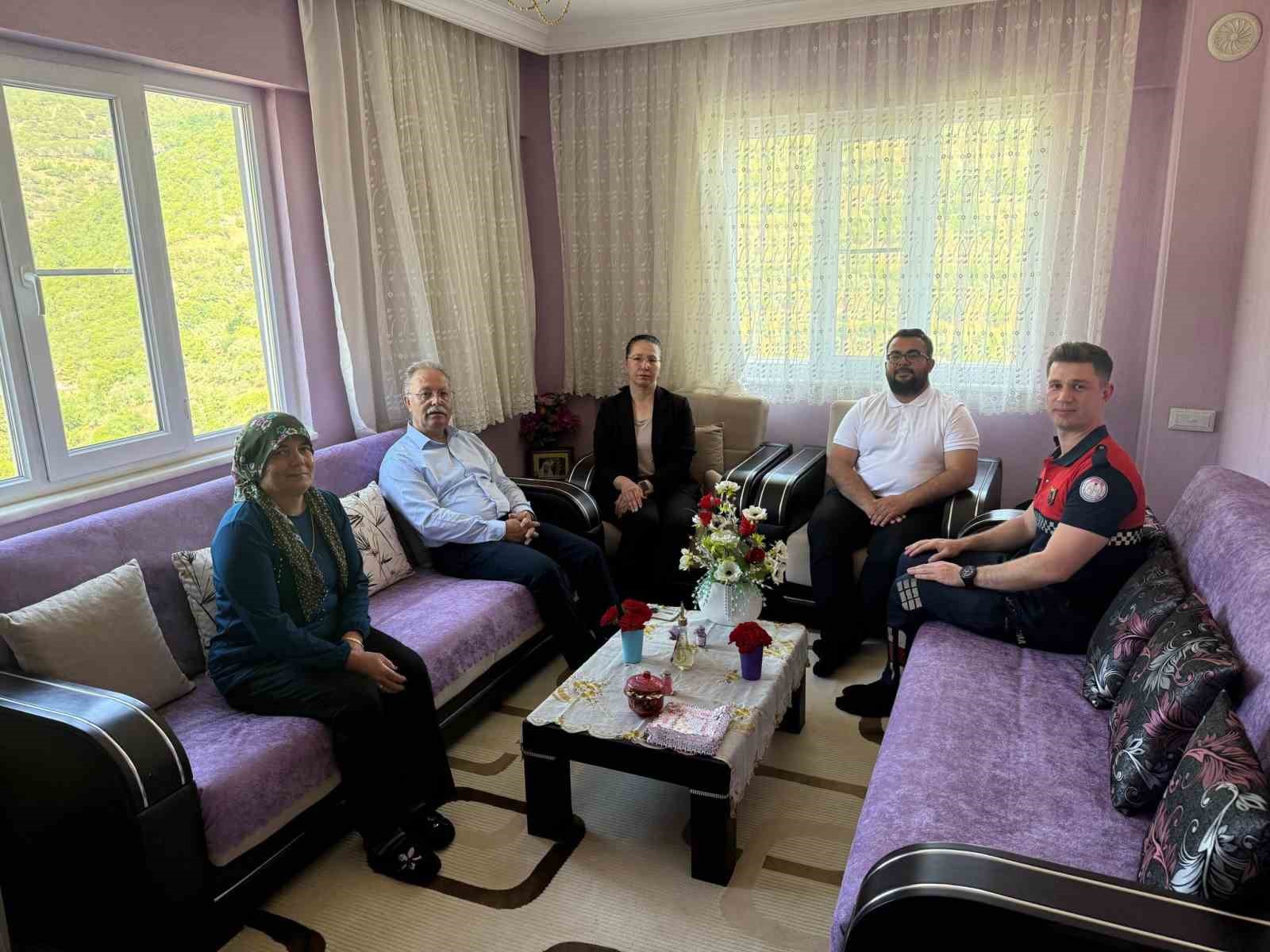 Kurban Bayramı’nda şehit aileleri unutulmadı 