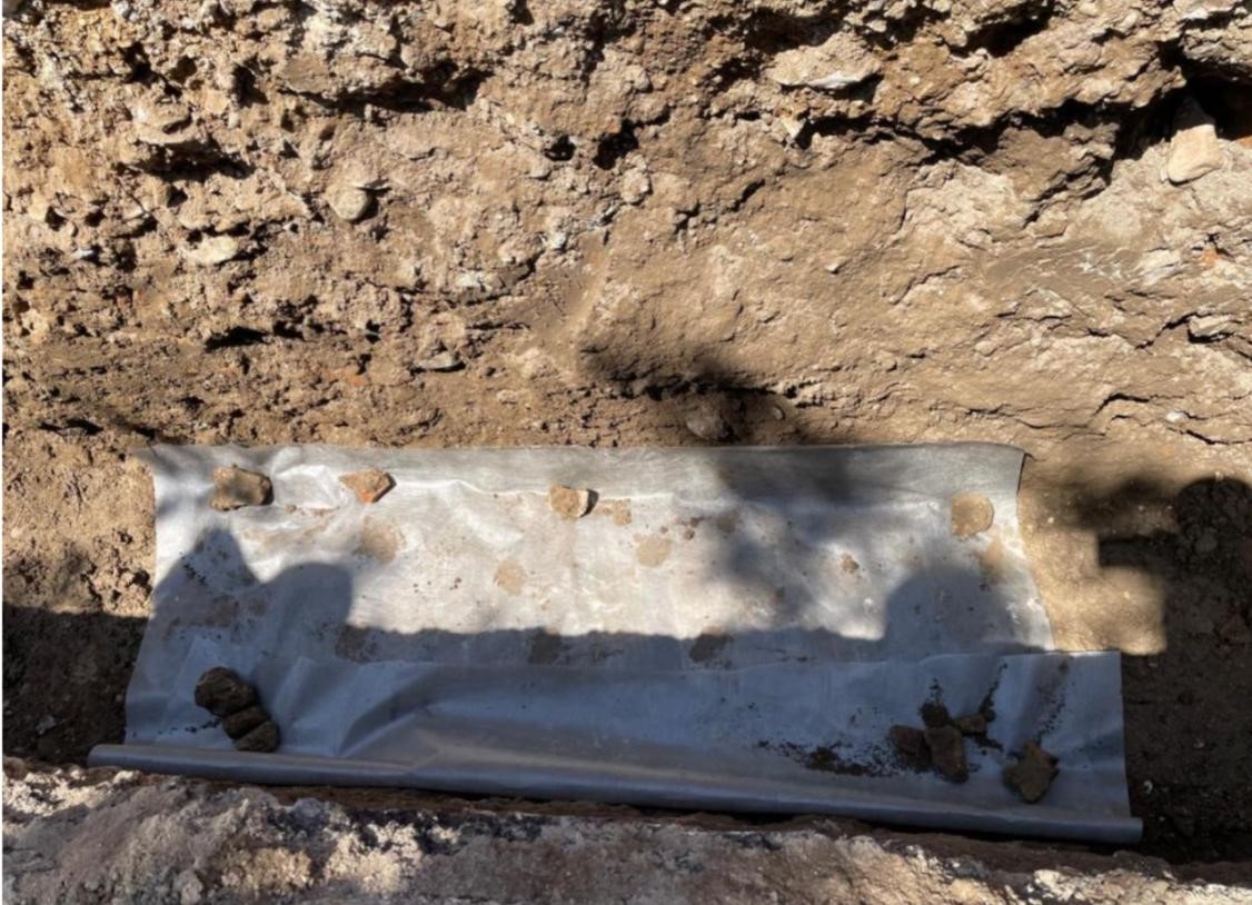 Altyapı çalışmalarında Roma döneminden kalma mozaik bulundu 