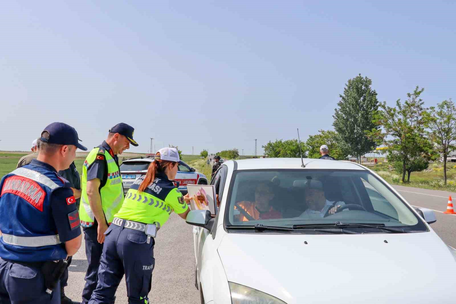 İl Jandarma Komutanlığı Dedebağı, yol denetimlerine katıldı 