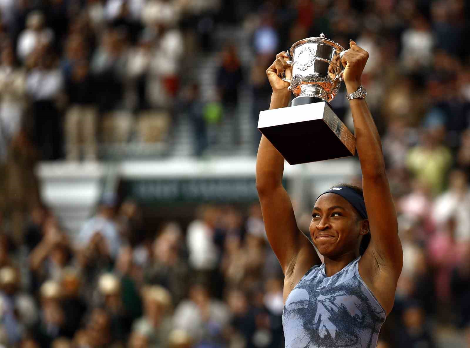 Fransa Açık tek kadınlar finalinde zafer Coco Gauff’un 