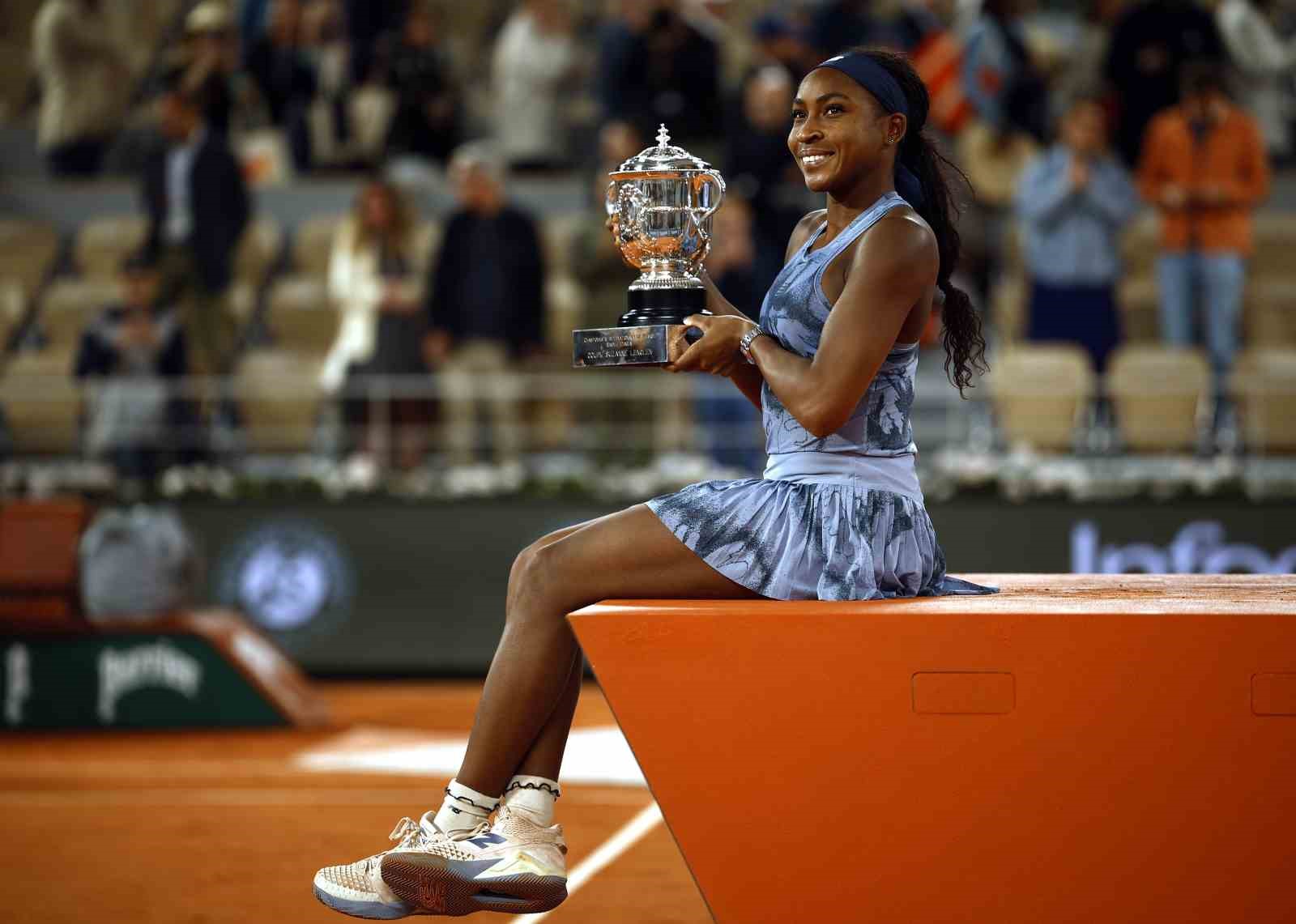 Fransa Açık tek kadınlar finalinde zafer Coco Gauff’un 