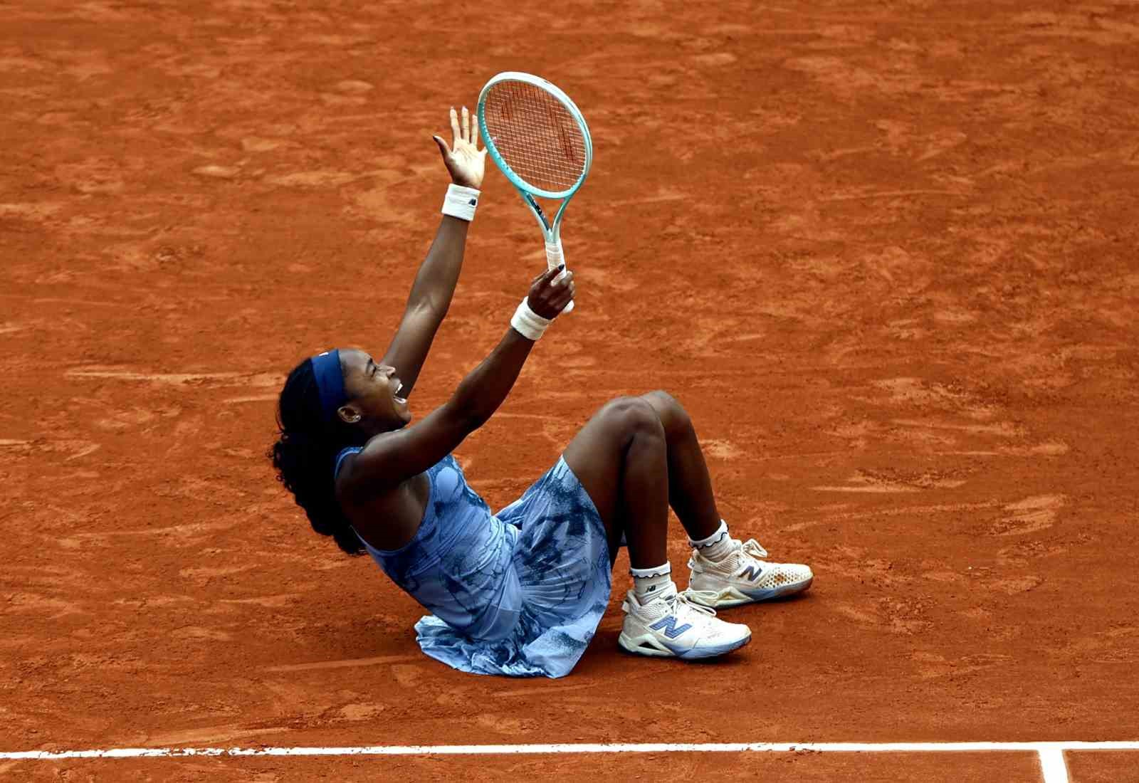 Fransa Açık tek kadınlar finalinde zafer Coco Gauff’un 